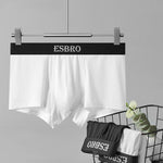 2 Pack Men's Sweat-Wicking Solid U-Pouch Breathable Trunks