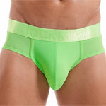 Men's Solid Color Mesh Breathable Sports Fitness Briefs