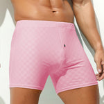 2 Pack Men's Workout Ready Built to Prevent Chafing Ice Silk Boxer Briefs