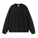 Versatile Long-Sleeve Crewneck Sweatshirt with Small Neckline