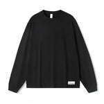 Men's Vintage Soft Pure Cotton Long Sleeve Oversized Relaxed-Fit Loungewear Tops