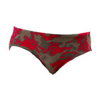 Men's Seamless Comfort Low-Rise Fashionable Graphic Swim Briefs