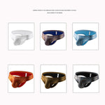 3 Pack Men's Sparkle Thongs in Solid Colors