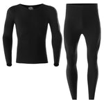 Men's Soft Seamless Thermal Sets With Fly