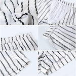 Men's Vintage Striped Moisture-Wicking Casual Board Shorts
