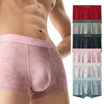 3 Pack Men's Printed Breathable Ultra-Soft Cotton Trunks