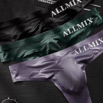 4 Pack ALLMIX Men's Sexy Seamless T-back Thongs