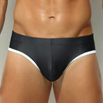 2 Pack Men's Solid Color Breathable U-Pouch Low-Rise Comfy Jockstrap