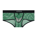2 Pack Men's Comfy Waistband Separate Pouch & Breathable Mesh Trunks
