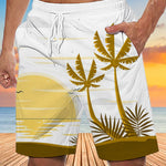 Men's Moisture-Wicking Bold Prints Sporty Cut Board Shorts