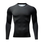 Mens Super Elastic Sport Gym Quick-drying Tops
