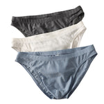 3 Pack Men's Sexy Solid Color Breathable Comfy Waistband Soft Briefs