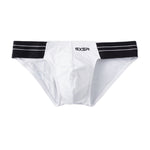 3 Pack Men's Solid Color Trendy Side Cut Low-Rise Lift Bikini