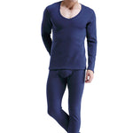 V-Neck Thermal Underwear With Fleece Lined