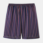 Men's Striped Satin Cool Pajamas Set