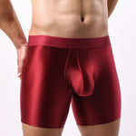 2 Pack Men's Contoured Pouch Casual & Sporty Anti-Chafing Boxer Briefs