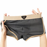 4 Pack Men's Solid Color Mid-Rise Breathable Seamless Comfort Trunks