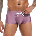 Men’s U Convex Pouch Swim Trunks with Drawstring