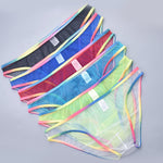 3-pack Men's Ultra-sheer Rainbow-edge Mesh Briefs