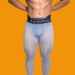 Men's Low-Rise Breathable Silk-Like Semi-Transparent Tights