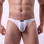 2 Pack Men's Solid Sexy Low-Rise Briefs