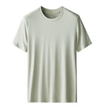 Men's Double-Faced Modal Crewneck Base Layer Casual Ultra-Soft Tagless T-Shirt