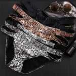 2-pack Men's Snake Print Hollow Briefs