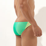 2 Pack Men's Low-Rise Color-Blocking Bikini
