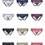 2 Pack Men's Low-Rise Sexy Double Strap Jockstrap