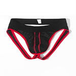 3 Pack Men's Breathable Mesh Sexy Moisture-Wicking 3D Cutting Jockstrap