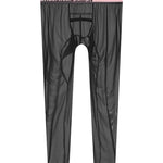 Men's Ice Silk Semi-Transparent Sexy Fitness Pants