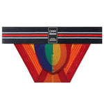 2 Pack Men's High-Stretch Rainbow Sports Comfort Bikini