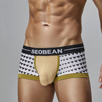 2 Pack Men's Low Rise Sexy Heart U-Shaped Pouch Boxer Briefs