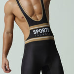 Men's Soft-Touch Solid Color Movement-Friendly Zero-Irritation Wrestling Singlet Bodysuit