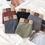 4 Pack Men's Cooling Mid-Rise Stretchy & No-Roll Hem Trunks