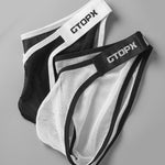 2 Pack Men's U-Pouch Sheer Mesh Briefs