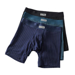 2 Pack Men's Soft-Touch Waistband Movement-Friendly Stretch Fit Boxer Briefs
