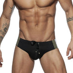 Men's Removable Pad Swim Brief with Drawstring