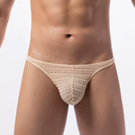 3-pack Men's Low-rise Sexy Mesh Lace Briefs