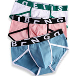 4-pack Men's Ultra-Soft Breathable Cotton High-Stretch Briefs 