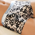 4 Pack Men's Ice Silk Bold Prints Lightweight & Airy Mid-Rise Trunks