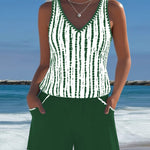 Leslie - Casual Tankini Shorts Set