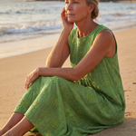 Una | Garden Texture Midi Dress
