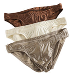 4 Pack Men's Premium Satin Breathable & Minimalist Cooling Briefs