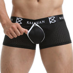 2 Pack Men's Detachable Boxer Briefs with Snap Closure and Contour Pouch