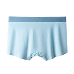 3 Pack Men's Ultra-thin Ice Silk Seamless Solid Trunks