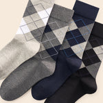 5 Pack Men's Simple Textured Crew Socks