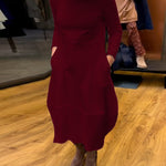 ALINA™ -  Chic Midi Dress