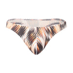4 Pack Men's U-Pouch Playful Prints Moisture-Wicking Low-Rise Thongs