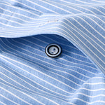 3 Pack Men's Cotton Breathable Striped Button Fly Loose Fit Home Shorts